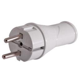 Straight grounded plug Euro / LMA3324 Lemanso