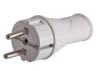 Straight grounded plug Euro / LMA3324 Lemanso