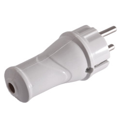 Straight grounded plug Euro / LMA3324 Lemanso