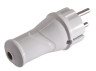 Straight grounded plug Euro / LMA3324 Lemanso