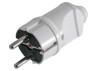 Straight grounded plug Euro / LMA021 Lemanso