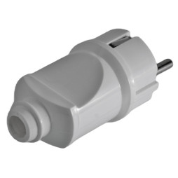 Straight grounded plug Euro / LMA021 Lemanso