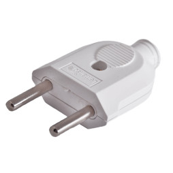 Simple plug without grounding white / LMA3311 Lemanso