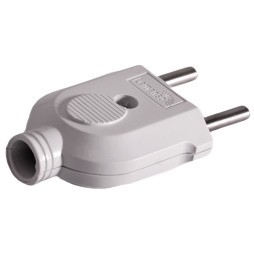Simple plug without grounding white / LMA3311 Lemanso