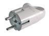 Grounded plug with lug white / LMA087 Lemanso