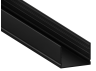 Aluminum profile for LED strip AL-113 2 meters black surface mounted LEDUA