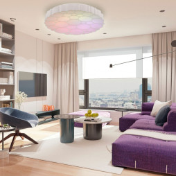 LED surface-mounted lamp Feron AL6030 GRAND COLOR 60W with RGB white