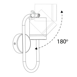 Surface-mounted swivel lamp Feron ML380 under the lamp black