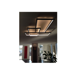 LED pendant, ceiling lamp "Trio/Tetra" 220V 70W 4000k (1000*500)*3 LEDUA