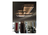 LED pendant, ceiling lamp "Trio/Tetra" 220V 70W 4000k (1000*500)*3 LEDUA