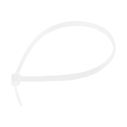 Cable tie locking white 2.5*200mm. (100pcs pack)