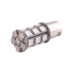 LED car lamp T25-5050-24SMD 1156 red 12V LEDUA