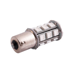 LED car lamp T25-5050-24SMD 1156 red 12V LEDUA