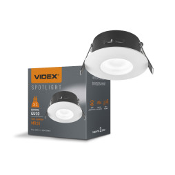 VIDEX lamp for lamp GU10 recessed Round White IP54 VL-SPF10R-W