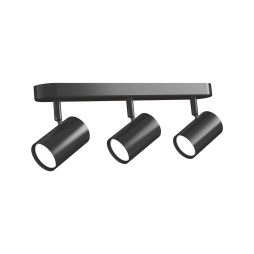 VIDEX lamp for 3xGU10 surface-mounted swivel lamp black VL-SPF05B-WFB