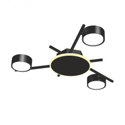 VIDEX lamp for 3xGX53 surface-mounted lamp with backlight black VL-SPF20B-BB