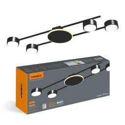 VIDEX lamp for 4xGX53 lamp surface with backlight black VL-SPF21B-BB