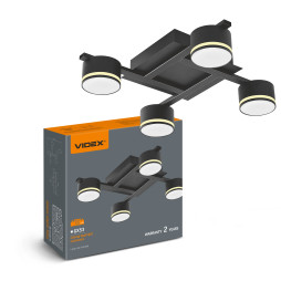 VIDEX lamp for 4xGX53 lamp surface Black (VL-SPF31-4B)