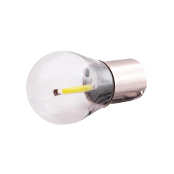 LED car lamp T25-2COB 1156 glass white 12V LEDUA