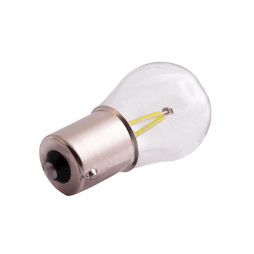 LED car lamp T25-2COB 1156 glass white 12V LEDUA