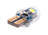 LED car lamp T10-3030-2smd silicone 1W white 12V LEDUA
