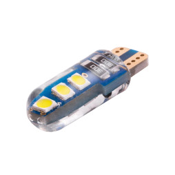 LED car lamp T10-3030-6smd silicone 1.5W white 12V LEDUA