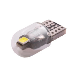 LED car lamp T10-2835-2smd glass 1W white 12V LEDUA