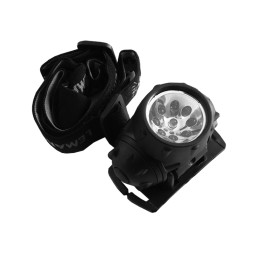 Flashlight 9 led on the head LMF42 plastic Lemanso