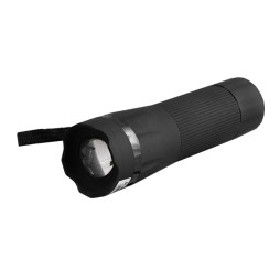 Flashlight 1W Lumen black LMF39 plastic Lemanso
