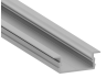 Aluminum profile for LED strip AL-104 2 meter anodized recessed LEDUA