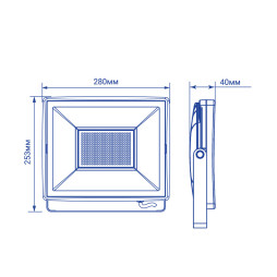 LED spotlight Feron LL-6150 150W 6400K black