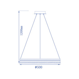 LED chandelier Feron AL6610 SHINE LEVITATION 50W 4000K gold