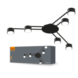 VIDEX lamp for 6xGX53 lamp surface Black VL-SPF21B-B