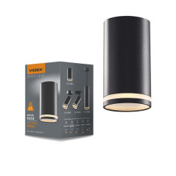 VIDEX lamp for lamp GU10 SPF05A surface mounted black