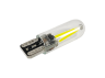 LED car bulb T10-2COB 12-24V glass white LEDUA