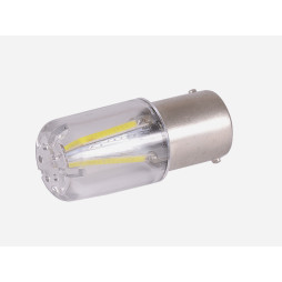 LED car bulb T25-4COB 1156 glass white 12V LEDUA