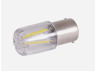 LED car bulb T25-4COB 1156 glass white 12V LEDUA