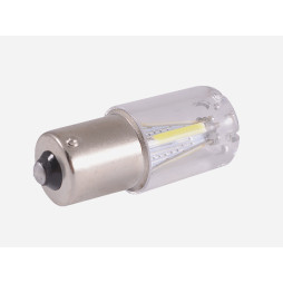 LED car bulb T25-4COB 1156 glass white 12V LEDUA