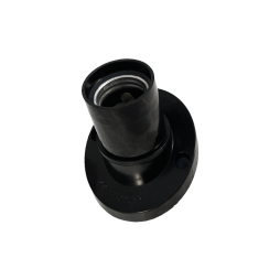 E27 lampholder oblique for wall bakelite black LM2520 Lemanso