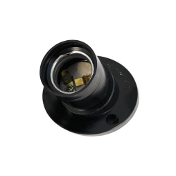 E27 lampholder oblique for wall bakelite black LM2520 Lemanso