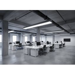 LED pendant linear lamp "N110-1000" 20W 6500K gray housing LEDUA