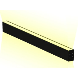 LED wall lamp double-sided "N39-2000" 220V 80W 3840LM 2000mm 6500K with internal driver black LEDUA