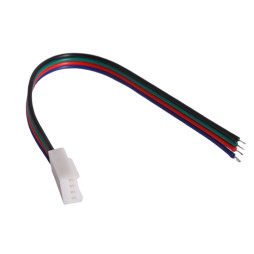 A2543 male connector white with 150mm wire, RGB LEDUA