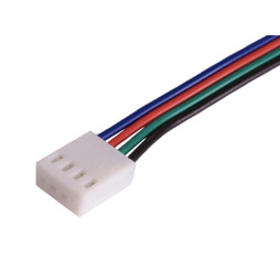 A2543 male connector white with 150mm wire, RGB LEDUA