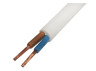 Wire SHVVP 2x0.5 light low flame retardant white