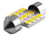 LED car lamp S85-31mm-12smd 3528 white 12V LEDUA