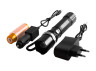 Flashlight T8626/2626-XPE, 1x18650/3xAAA, W/U 220V/12V, zoom, Box Police