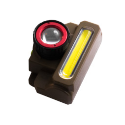 Headlamp 8808/6908-XPE+COB,built-in battery,micro USB battery,zoom,Box Police
