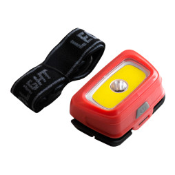 Headlamp plastic CH-2017/6606-COB+XPE waterproof 3xAAA without warranty