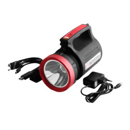 Battery flashlight INTERTOOL LB-0105 1LED 5W+22 SMD remote solar panel without warranty
